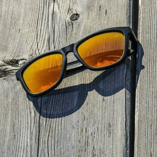 Orange Mirror Sunglasses